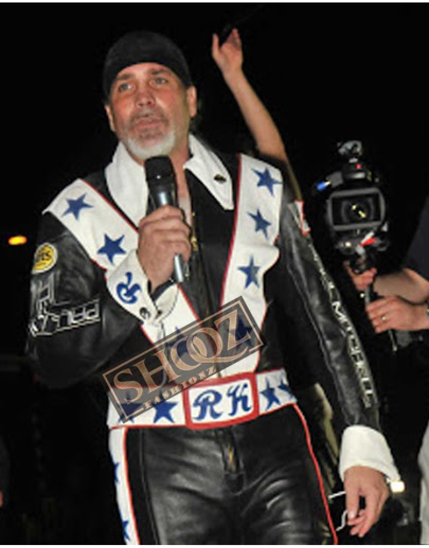 American Star Black Biker Costume Jacket
